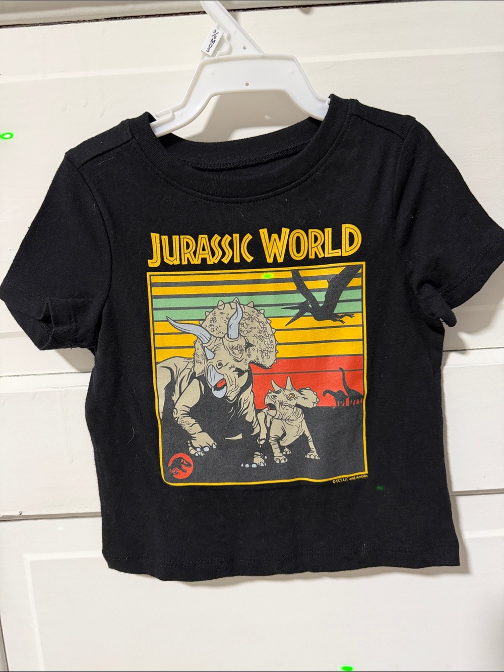 Old Navy Black Jurassic World Triceratops Graphic Tee